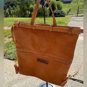 Ibral‎ Men's Tan Leather Bag